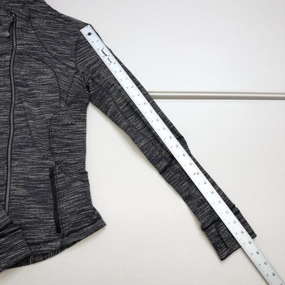 Lululemon Forme Jacket II Women’s Size 6 Heather Gray Full Zip - Picture 4 of 6